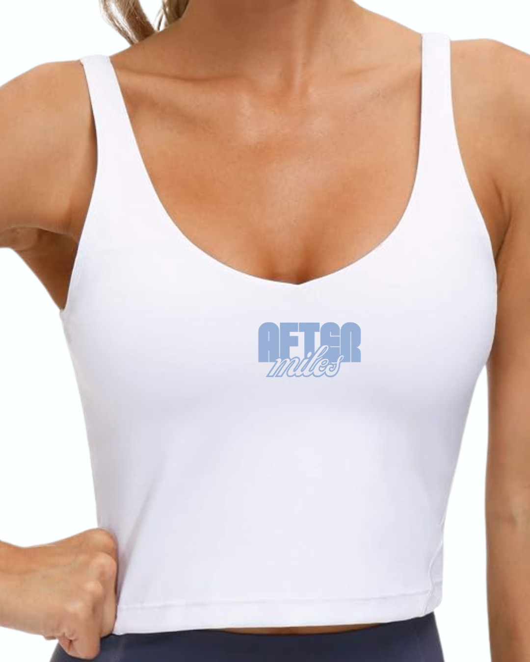 V-Neck Low-Back Crop
