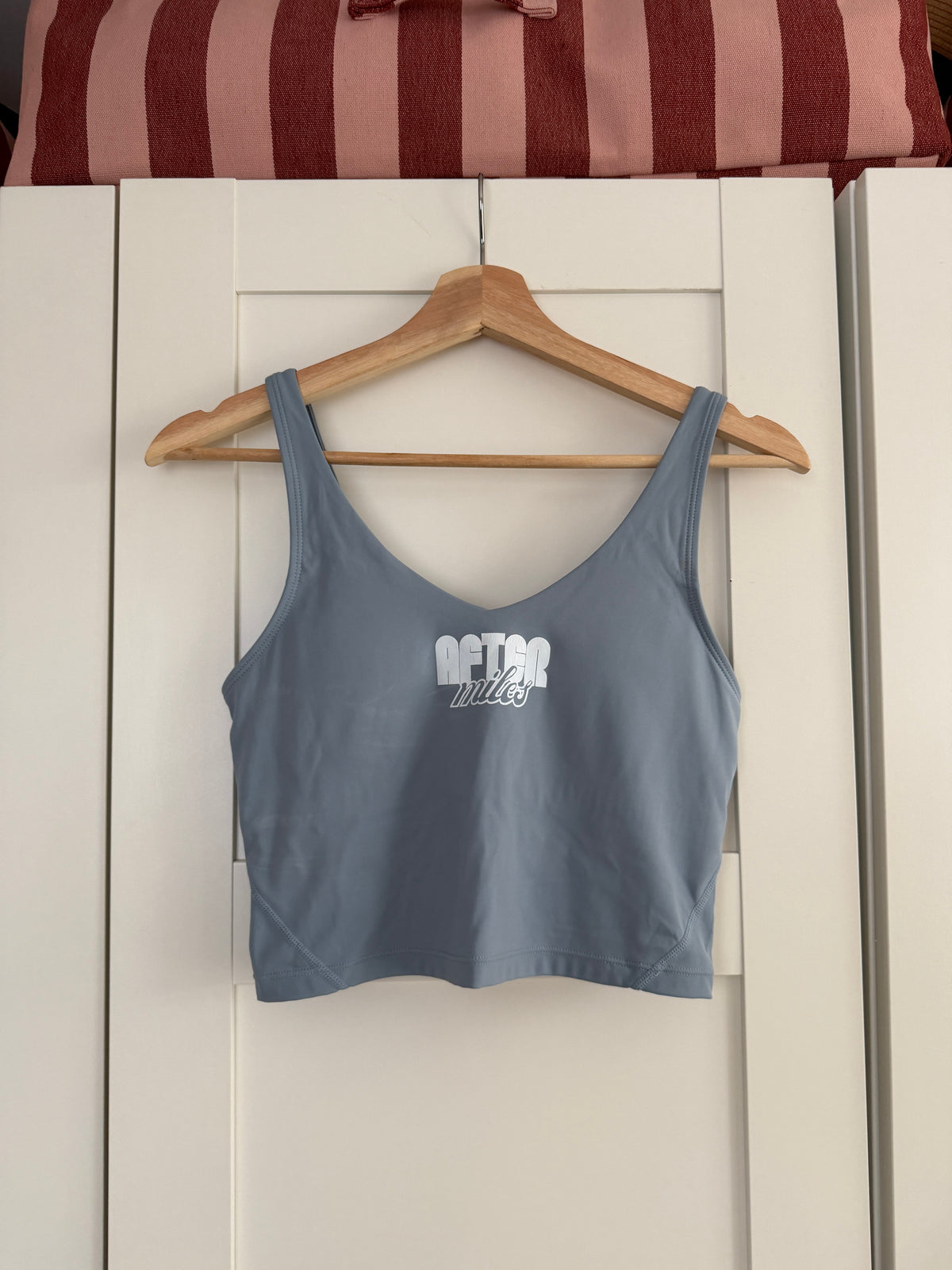 V Neck Built In Bra Crop - Small (SAMPLE)