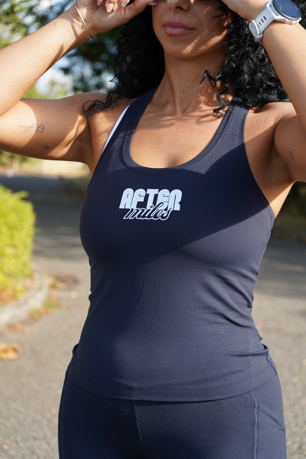 Low Neck Racer Tank