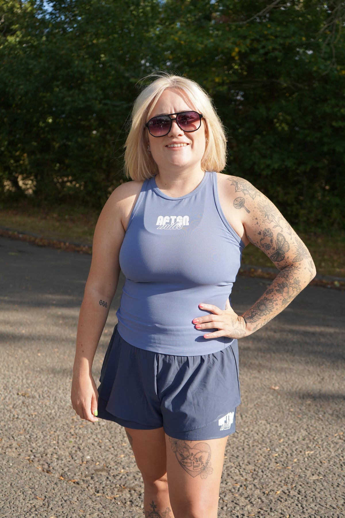 High Neck Racer Tank